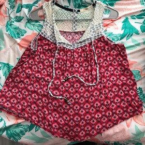 flowy blouse-like tank top